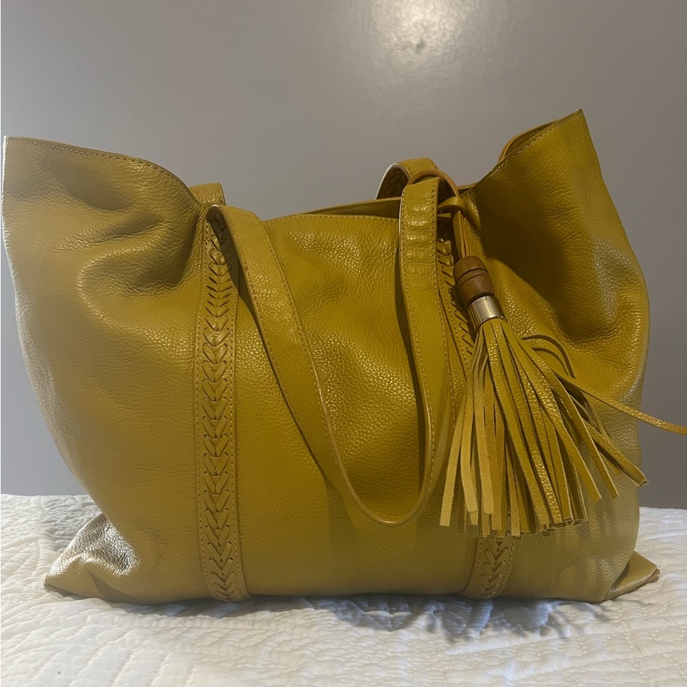Yellow Handbag by Chico’s NEVER USED